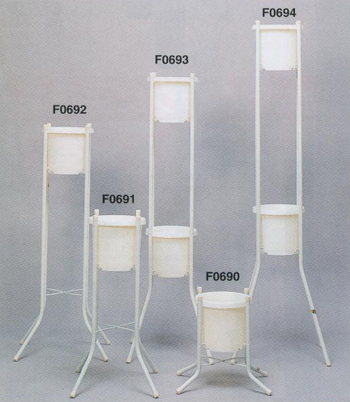 【代引き不可】フラワースタンド FS-６５Ｈ ｱｲﾎﾞﾘｰ/黒 ６台セット